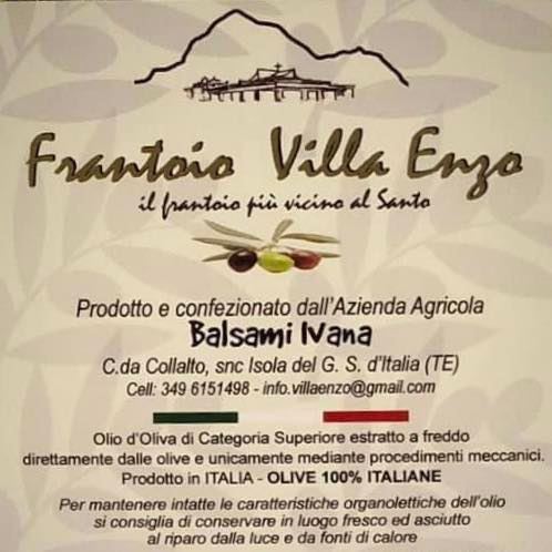 locandina frantoio Villa Enzo Isola Del Gran Sasso D'italia in Abruzzo