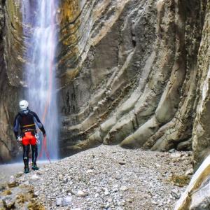 canyoning in Abruzzo a Fossaceca recovery energy Gran Sasso D'Italia