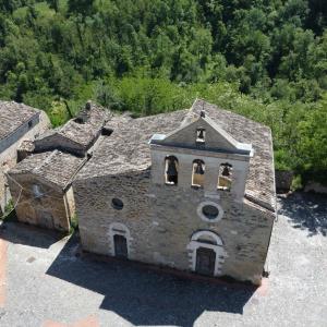 Centro storico del borgo incantato di Castiglione della Valle a Teramo in Abruzzo