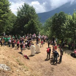 La tradizionale Festa della Montagna nella Valle Siciliana del Gran Sasso in Abruzzo a Teramo