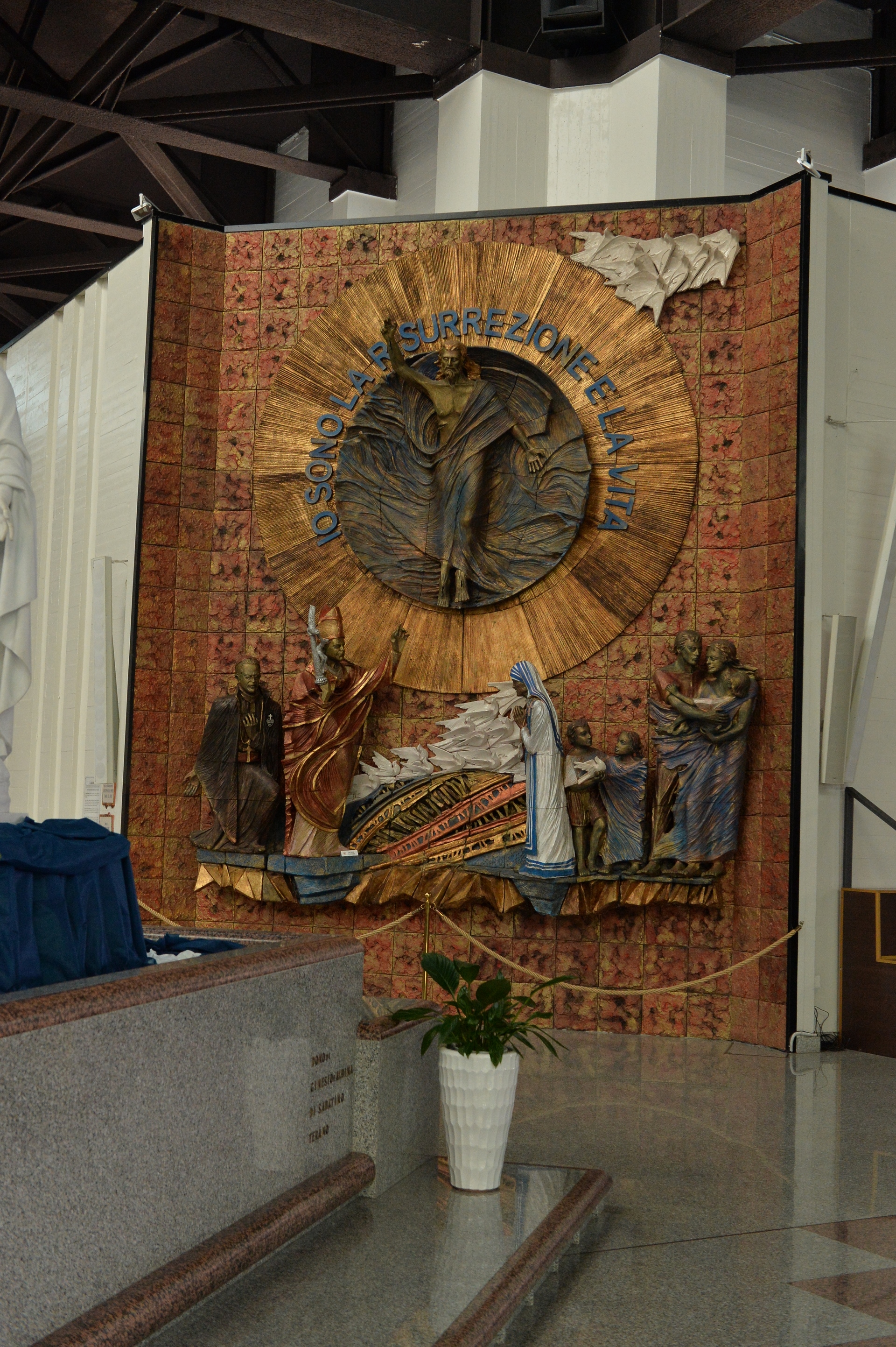 basilica di San Gabriele dell'Addolarata nel comune di Isola del Gran Sasso a Teramo in  Abruzzo del Gran Sasso D'Italia