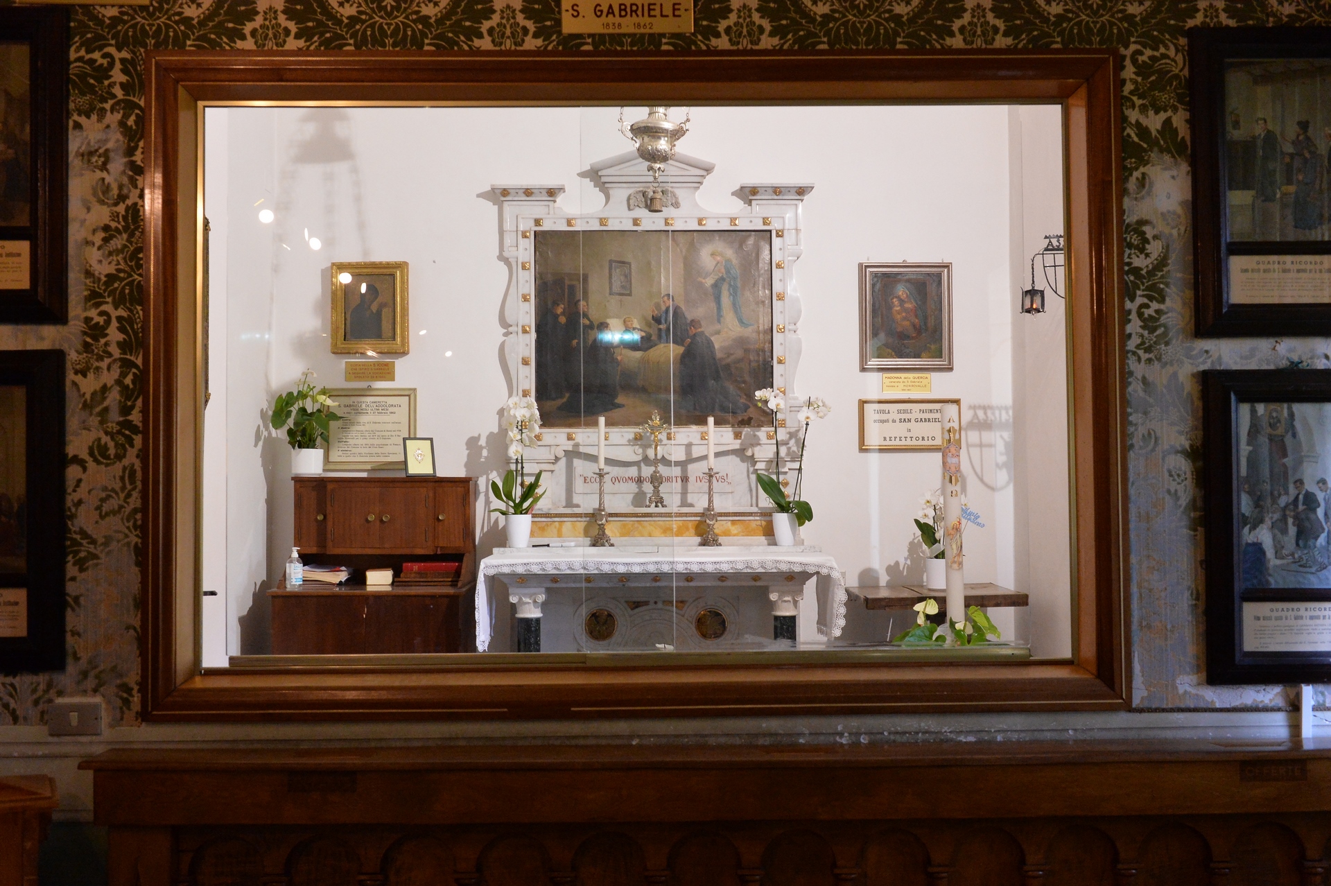 basilica di San Gabriele dell'Addolarata nel comune di Isola del Gran Sasso a Teramo in  Abruzzo del Gran Sasso D'Italia