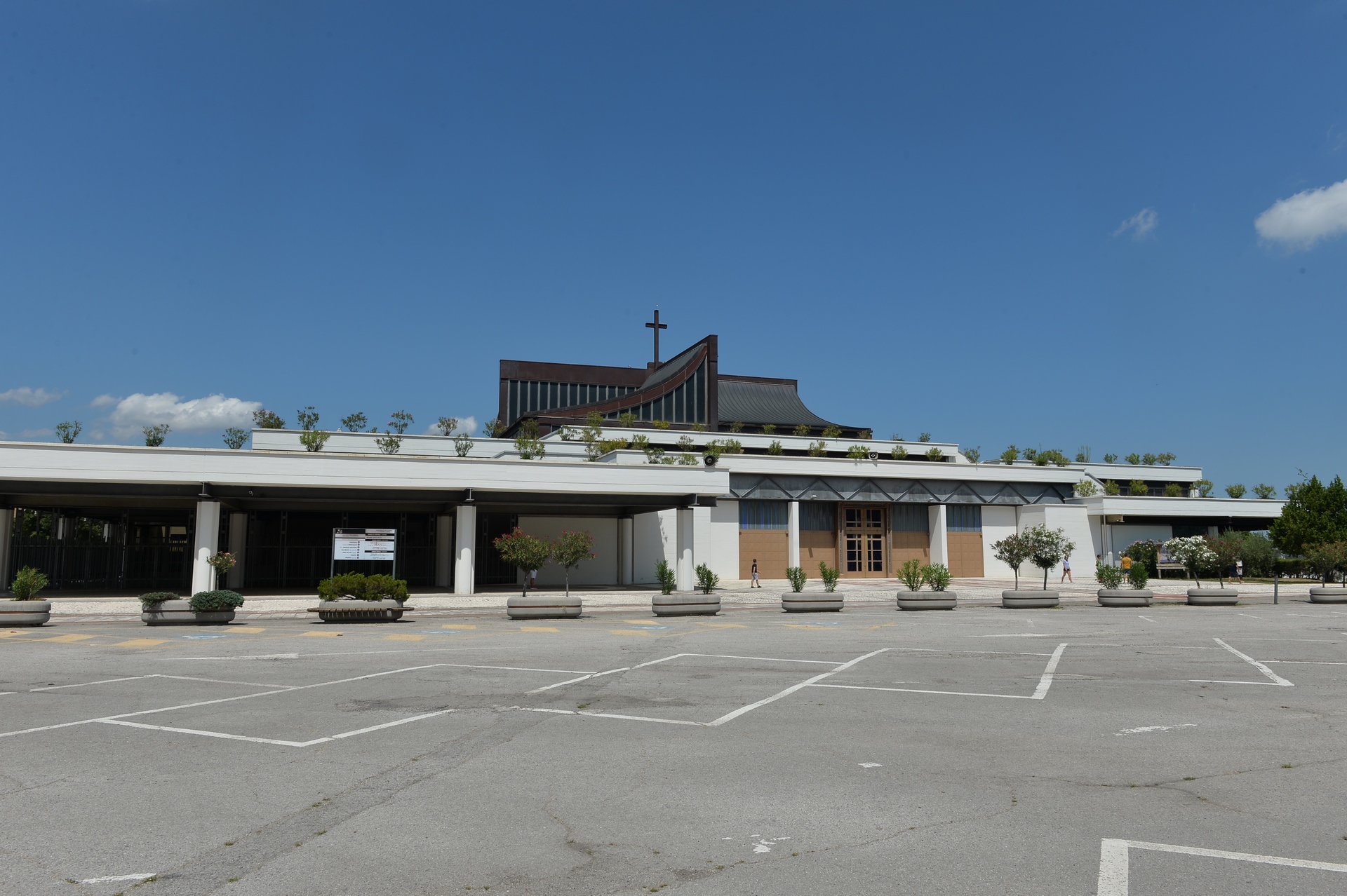 basilica di San Gabriele dell'Addolarata nel comune di Isola del Gran Sasso a Teramo in  Abruzzo del Gran Sasso D'Italia