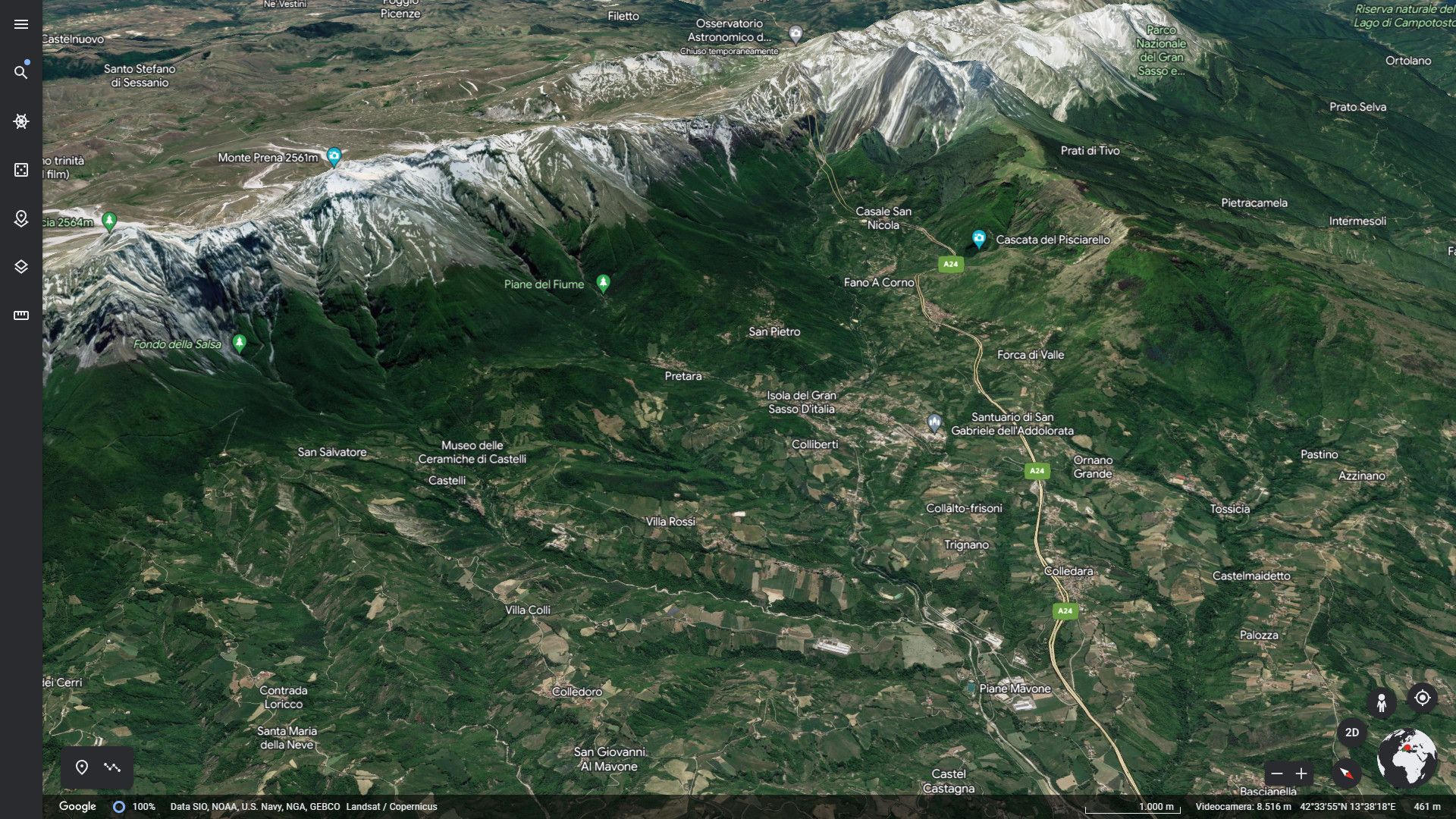 mappa Valle Siciliana Google Earth