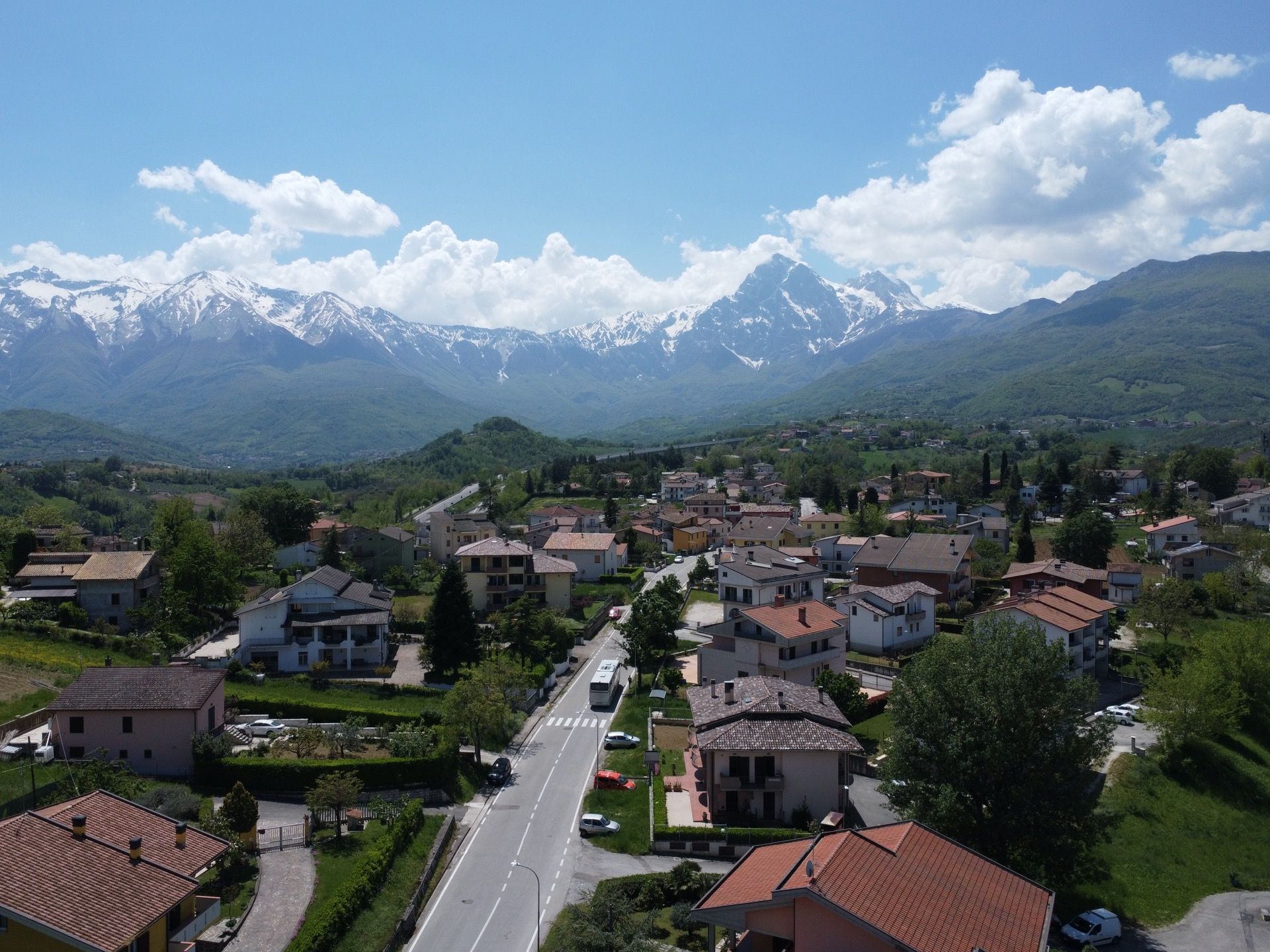 Il centro di Colledara in provincia di Teramo nella Valle Siciliana in Abruzzo