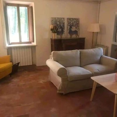 salotto casa vacanza Il Casale Del Re a Castelli di Teramo