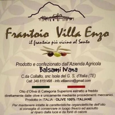 locandina frantoio Villa Enzo Isola Del Gran Sasso D'italia in Abruzzo