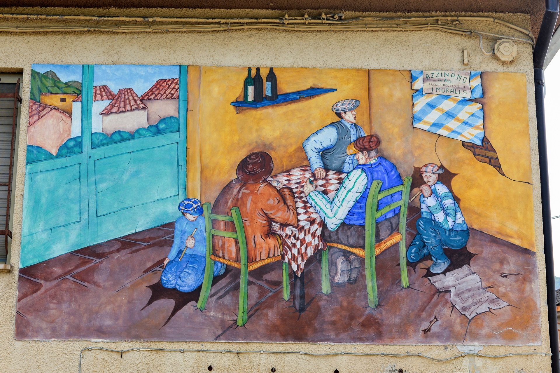 Murales Nel Borgo Incantato Di Azzinano Di Tossicia a Teramo in Abruzzo