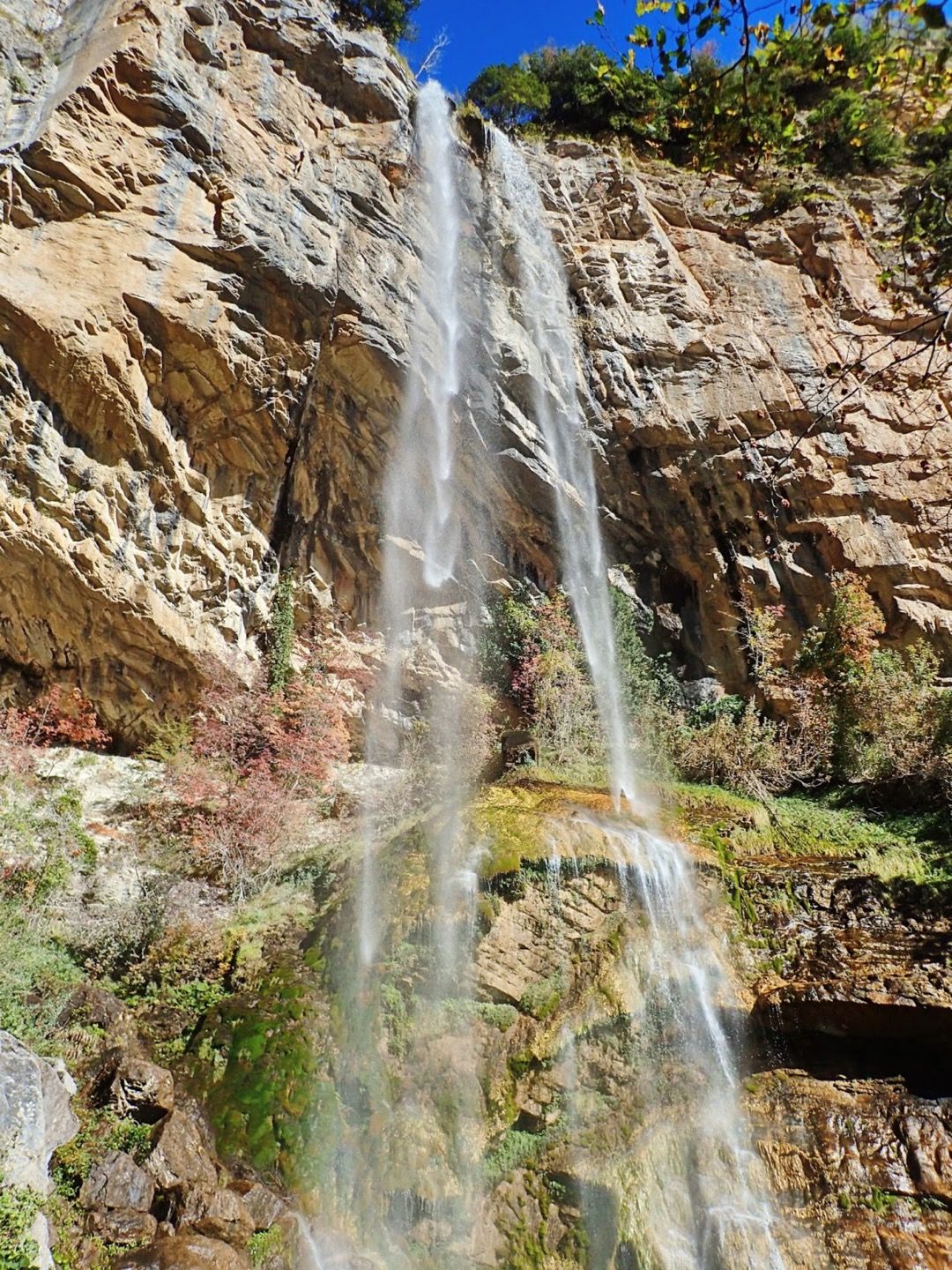 Flusso Della Cascata Del Pisciarellone In Provincia Di Teramo In Abruzzo